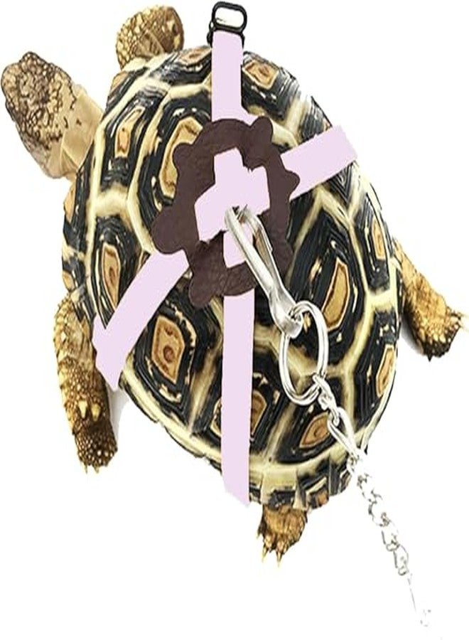 FORZENA Adjustable Harness & Leash Set Strap for Turtles Small Pet Leash Walking Rope for Tortoise Outdoor Walking Training Control Rope (Purple,S) - Image 1